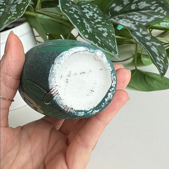 Vintage Hand Painted Floral Bud Vase - Picture 5 of 12